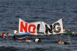 Port Ambrose LNG protest