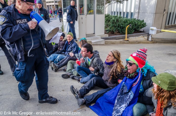 NVCD at the FERC Garage Door - THE BEYOND EXTREME ENERGY ACTION in Washngton DC