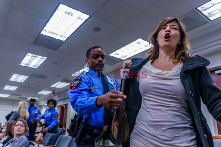 New Yorkers confront FERC to halt AIM Pipeline