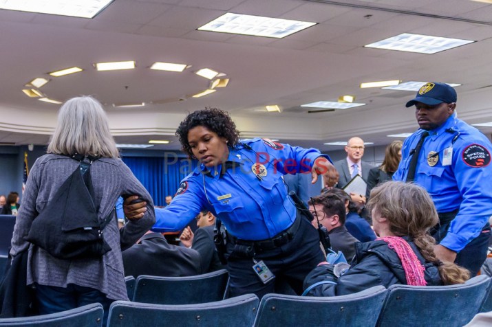 New Yorkers confront FERC to halt AIM Pipeline